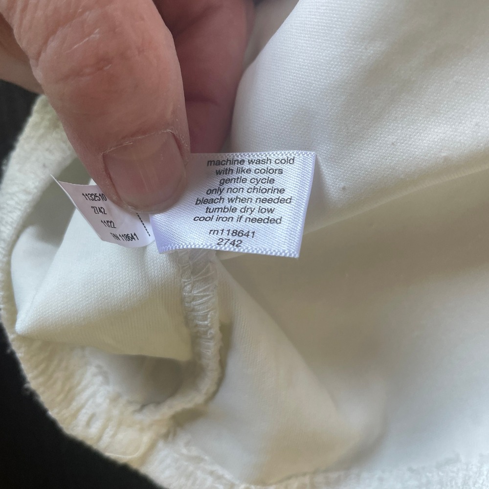 Lane Bryant Coquette Cottage Boho Top White Eyelet Peasant Boho‎ Size 22/24 - Picture 6 of 8